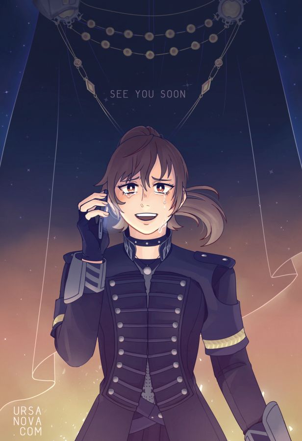my full piece for FFXV Celebration Zine! <a href="/ffxvcelebration/">FFXV Celebration Zine</a> 
iris's phone call in the royal edition hit me hard and i was always so disappointed we never got to see her as her daemon slayer version.. so i made my dreams a reality 😔👊