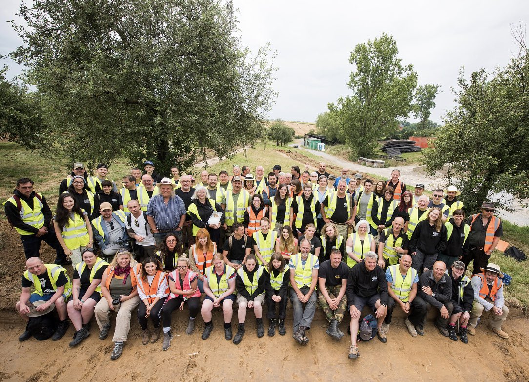 ProfTonyPollard's tweet photo. Veterans, Archaeologists and Students working together as @DigWaterloo. This year we are working on three sites simultaneously: Hougoumont, Mont St Jean and Fischermont, which is a logistical feat in itself. It’s an honour to be part of it. https://t.co/l2pok8t2zJ