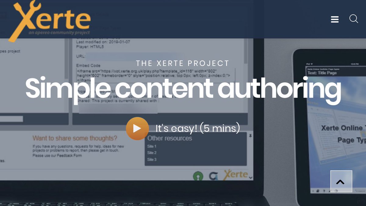 ronm123's tweet photo. New @xerte_project website and new #xerte demonstrators now live: 
https://t.co/0wAD8ftV9h
https://t.co/XroF8ub2No
https://t.co/RYibCUtvgw https://t.co/qMrfDhWDnV please tweet, retweet and let us know what you think? https://t.co/Ojiv4R2TuB