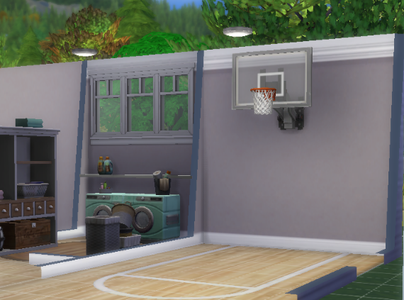 prettypinesims's tweet photo. Indoor basketball court in the basement? Hell yes! 🏀🏀 #showusyourbuilds #thesims4 https://t.co/XqnUArMRga