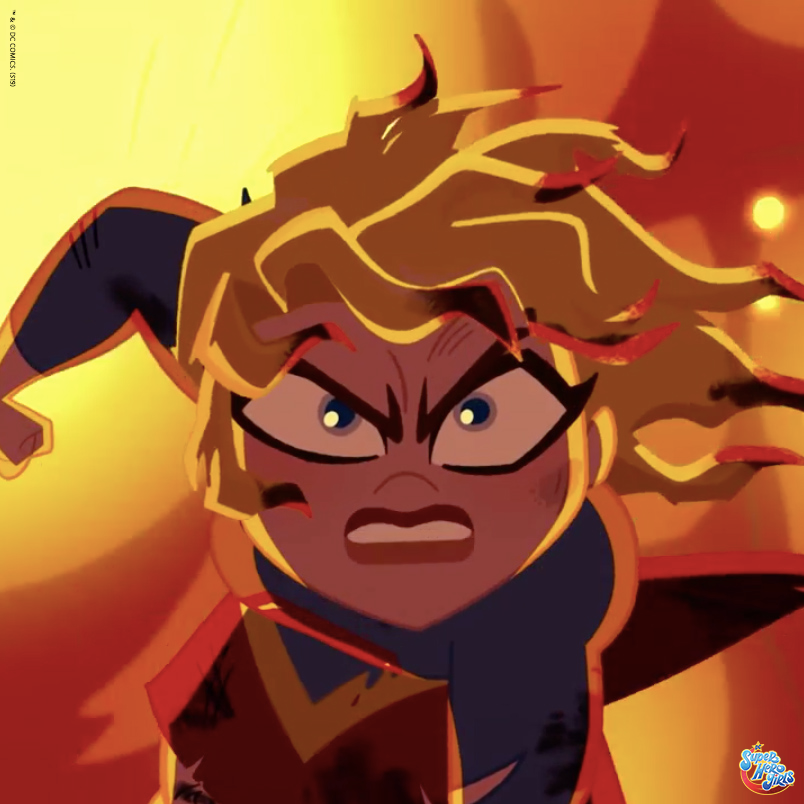 DC Super Hero Girls on Twitter: "Supergirl is on fire! 🔥 #FridayFeeling