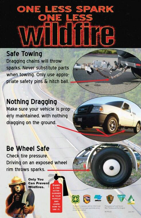 SoCalUSFS_Fire's tweet image. Heading out to explore your National Forests or other public lands this weekend? Be "wheel safe" when you drive and help prevent the next wildfire! preventwildfireca.org #OneLessSpark #OneLessWildfire