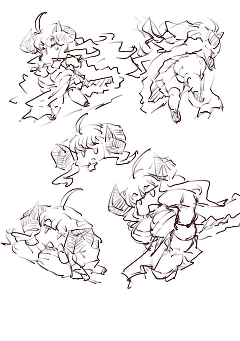 アニラちゃん。
クビラちゃん。
SDらくがき。

https://t.co/iOUOxsthLj 