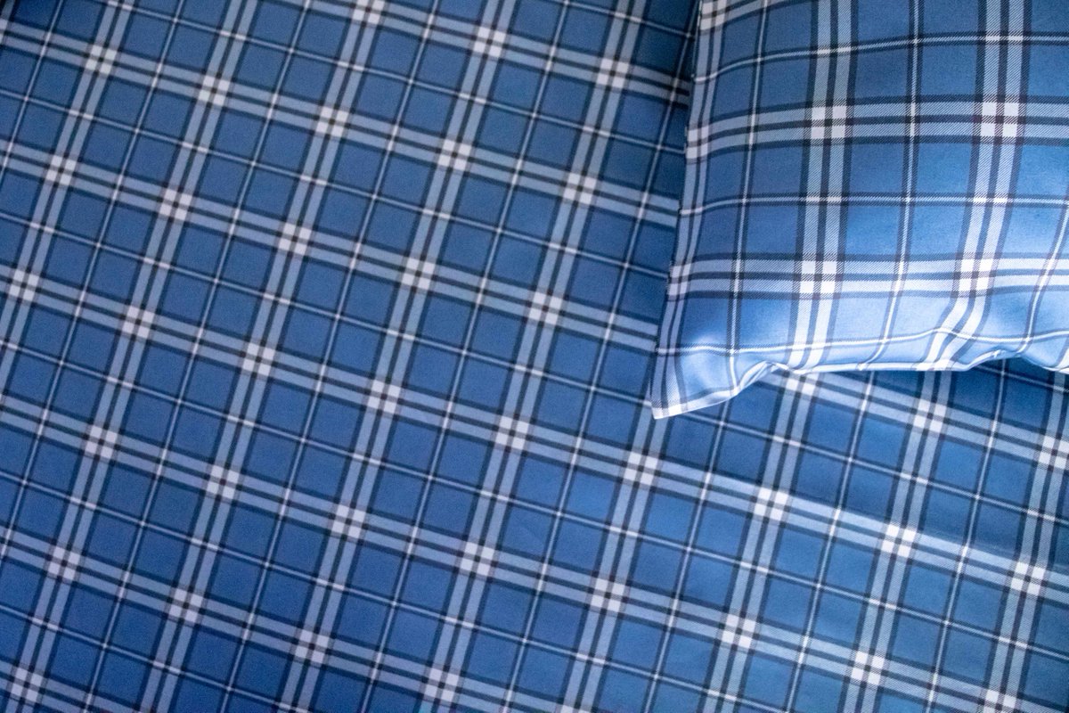 ThreadEx's tweet image. The kind of summer blues we can get into 💙 Slide into these cool sheets now at threadexperiment.com/sheet-set-plai…