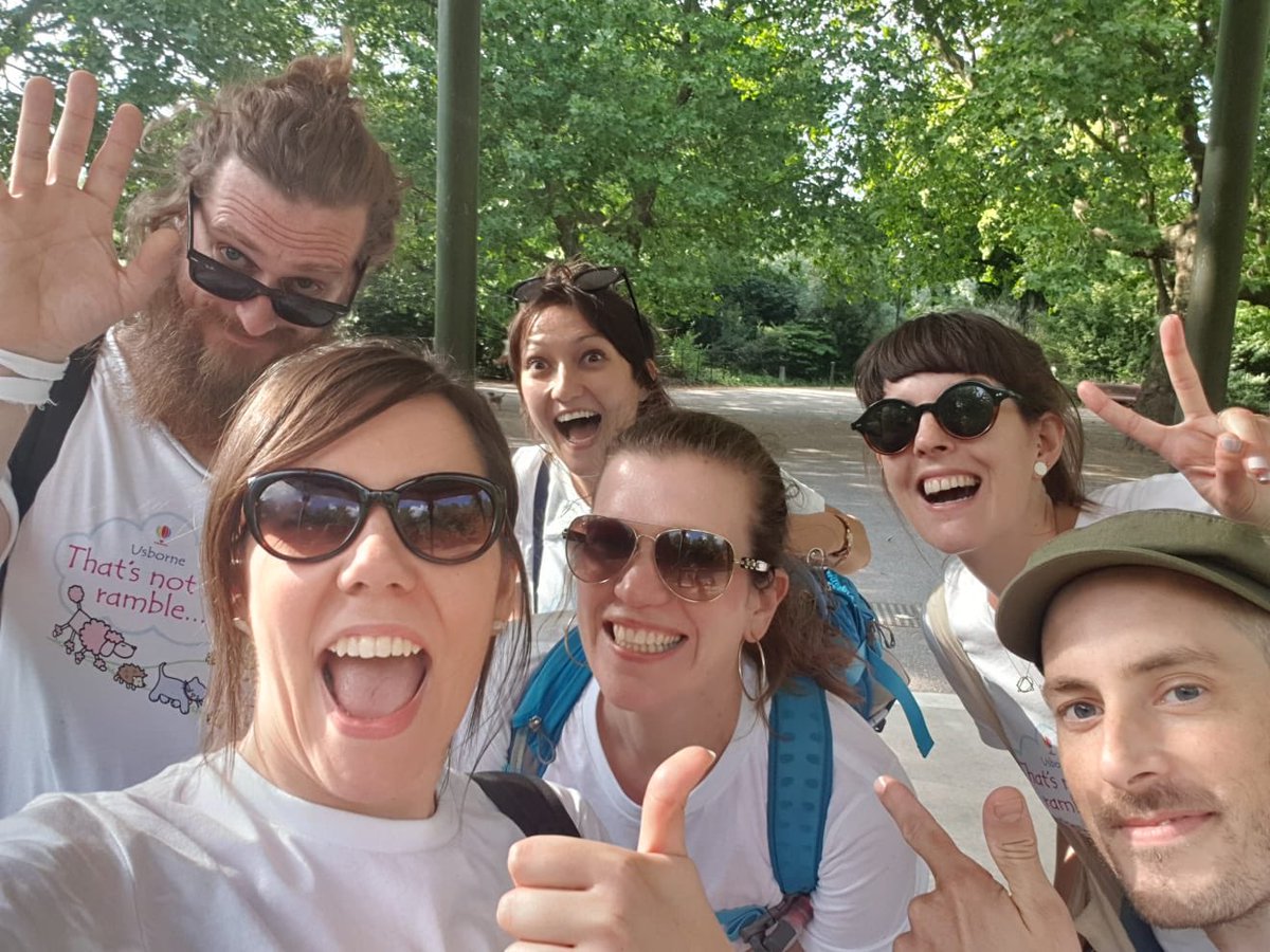 PaperJen's tweet image. What a fantastic afternoon with @Usborne colleagues rambling 20k around London &amp;amp; raising money in aid of @SSChospices. With huge thanks to @Walker_Becky, James &amp;amp; Natalie for their incredible efforts in organising @TeamUsborne events!  #ThatsNotMyRamble