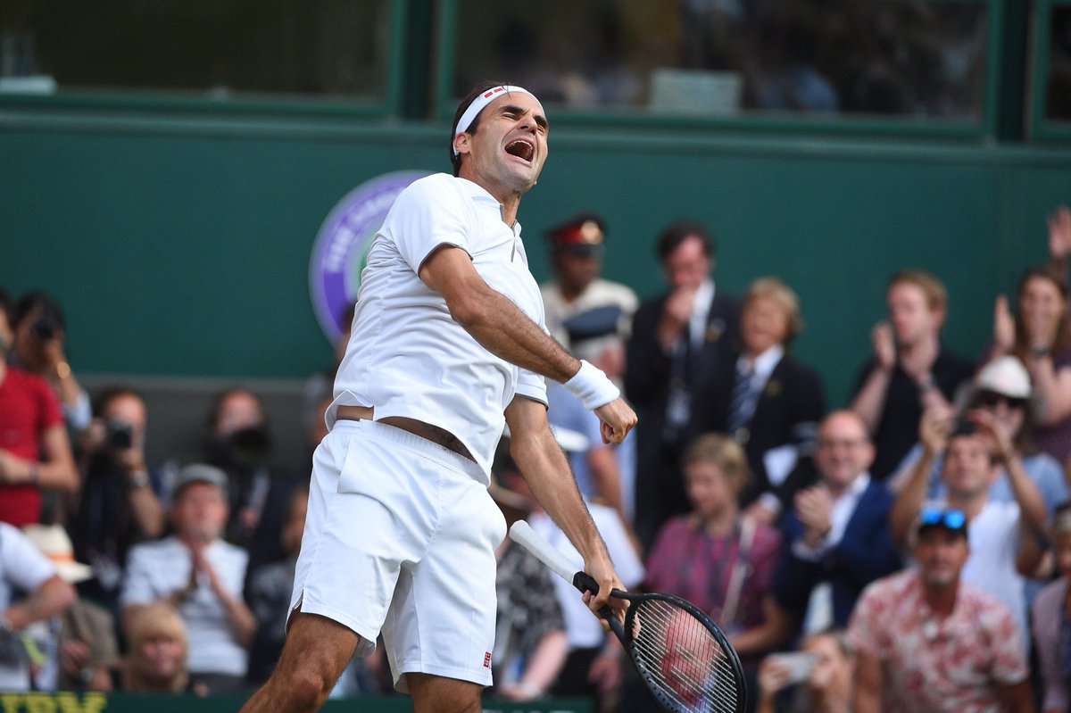 rolandgarros's tweet photo. .@rogerfederer for his 21st? Or @DjokerNole for a 16th? #Wimbledon 

Roger for his 21st? Or Novak for a 16th? https://t.co/sC5EIePlbV