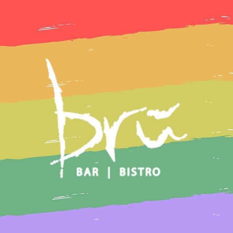 Welcome Party in @BruBarBistro Friday 19th of July upstairs 1.30pm Drag act by Leigh & Pluto