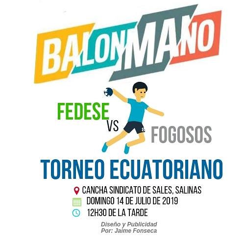 fedesantaelena's tweet photo. Torneo Ecuatoriano de Balonmano en Santa Elena este 14 de julio del 2019 a las 12h30
#VAMOSPORMAS #ElDeporteNosUne #SANTAELENA #PRESENTE #FEDESEACTIVO 🏐🤾‍♂️💪🤾‍♀️ https://t.co/wr9o0b69qO
