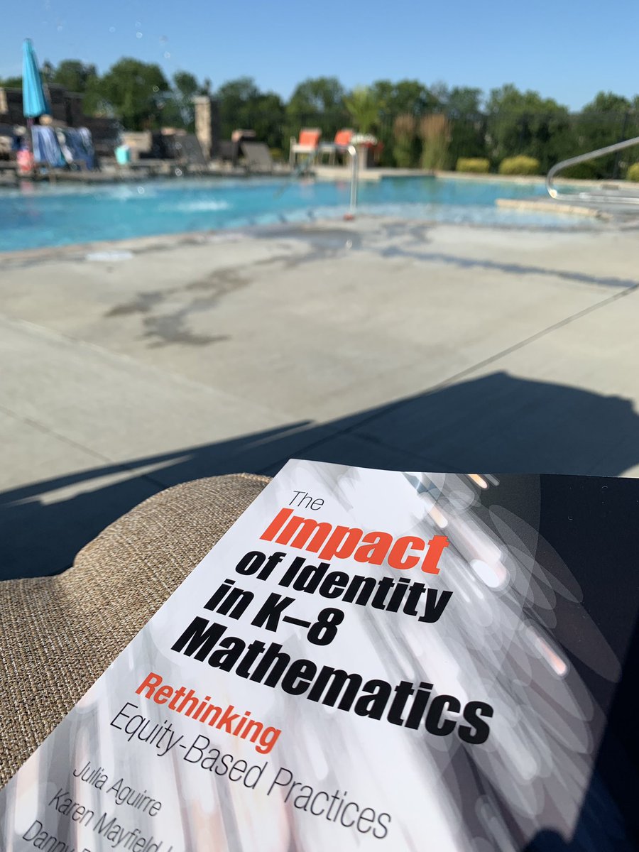 talesofgrade4's tweet photo. A little pool time reading with my new book! So excited to start the Math Masters program through UCM in 2 weeks! #MillCreekSummer https://t.co/Nt5xHCE9iK