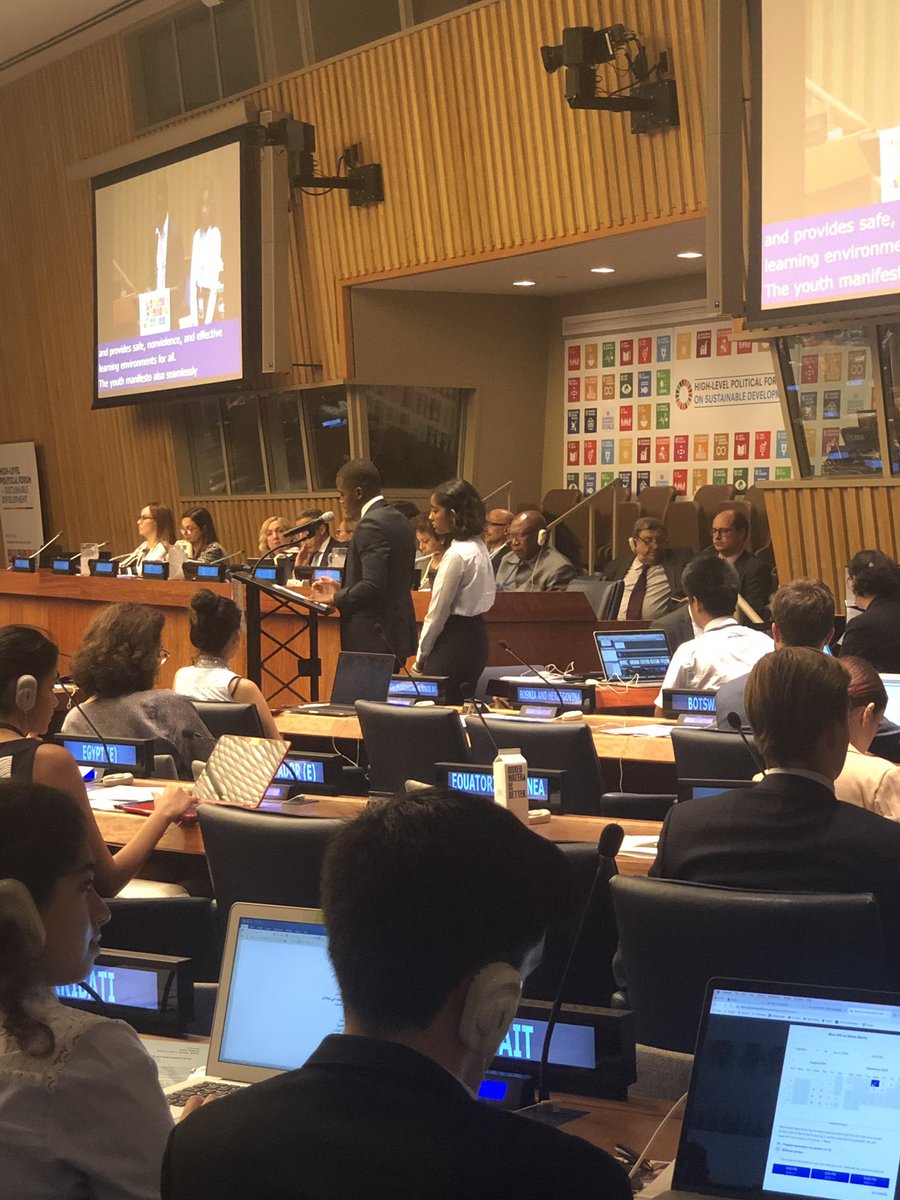 TanyaSLynch's tweet image. Ahona speaks from the floor of the UN today! What an amazing experience! @NAEducation #naeunicef