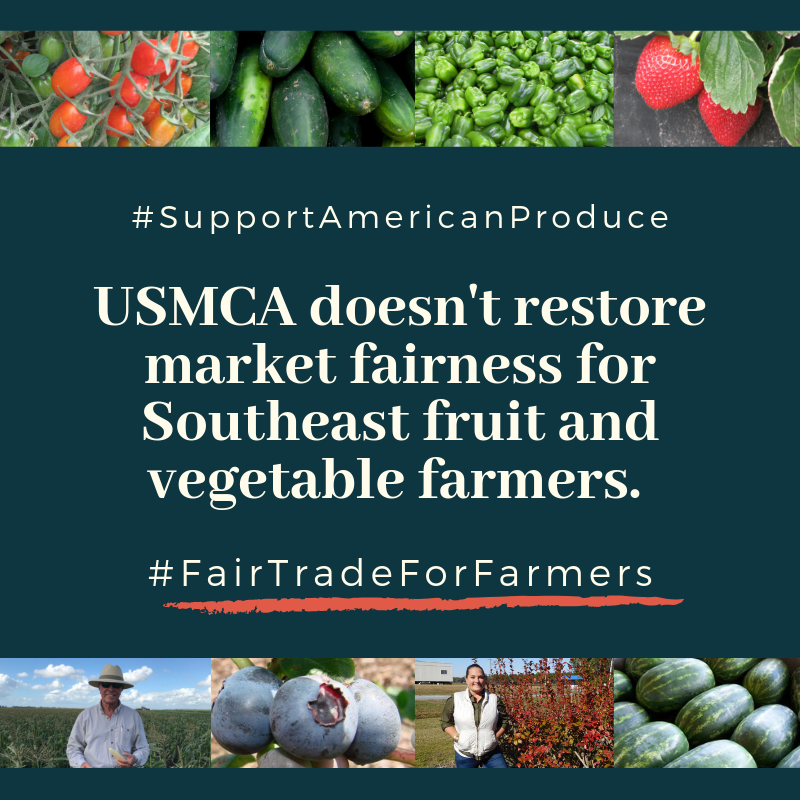 Mexico’s unfair trade practices and illegal dumping will continue if #USMCAnow is passed. #SupportAmericanProduce and #FairTradeForFarmers before more multigenerational family farms shut down.