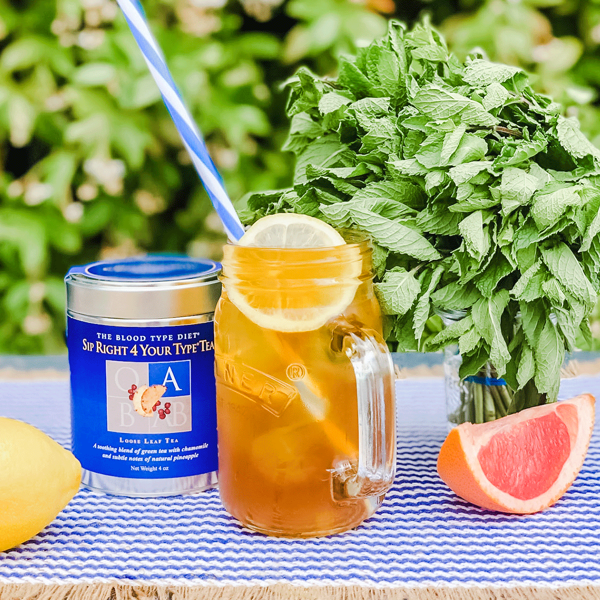 DADAMONUTRITION's tweet photo. Cool off the healthy way with our Sip Right 4 Your Type #icedtea blends.  Refreshing taste specially formulated for your blood type. https://t.co/WwYGLJ6uXi
 
#bloodtypediet #personalizedvitamins #personalizednutrition #right4yourtype #eatright4yourtype #greentea #summertime https://t.co/8ygtM3e5PI