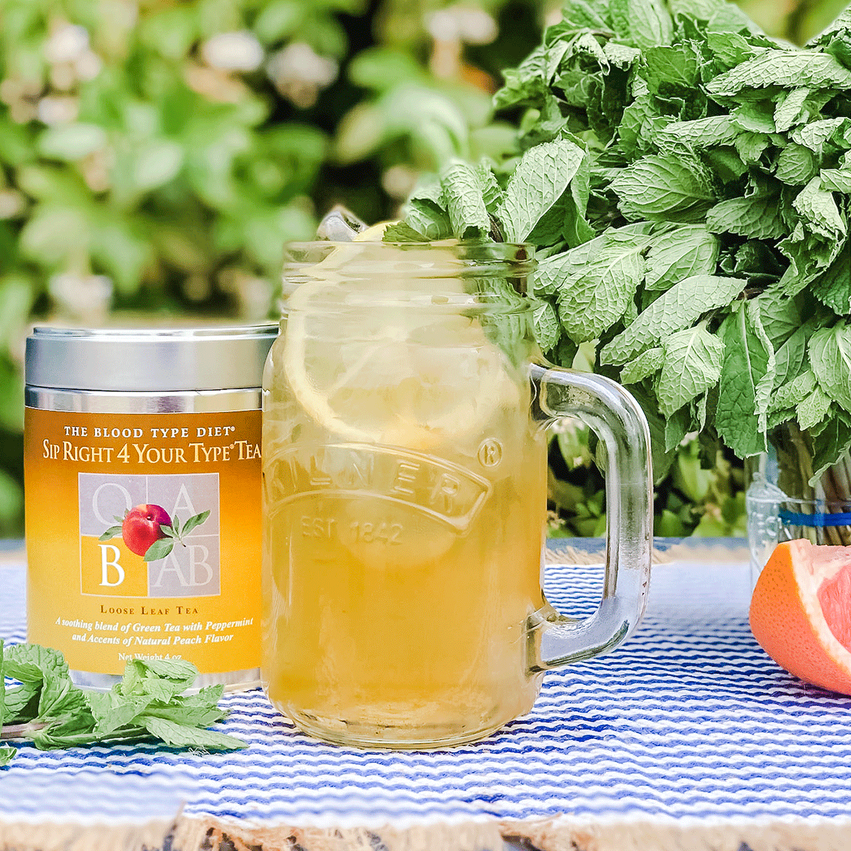 DADAMONUTRITION's tweet photo. Cool off the healthy way with our Sip Right 4 Your Type #icedtea blends.  Refreshing taste specially formulated for your blood type. https://t.co/WwYGLJ6uXi
 
#bloodtypediet #personalizedvitamins #personalizednutrition #right4yourtype #eatright4yourtype #greentea #summertime https://t.co/8ygtM3e5PI