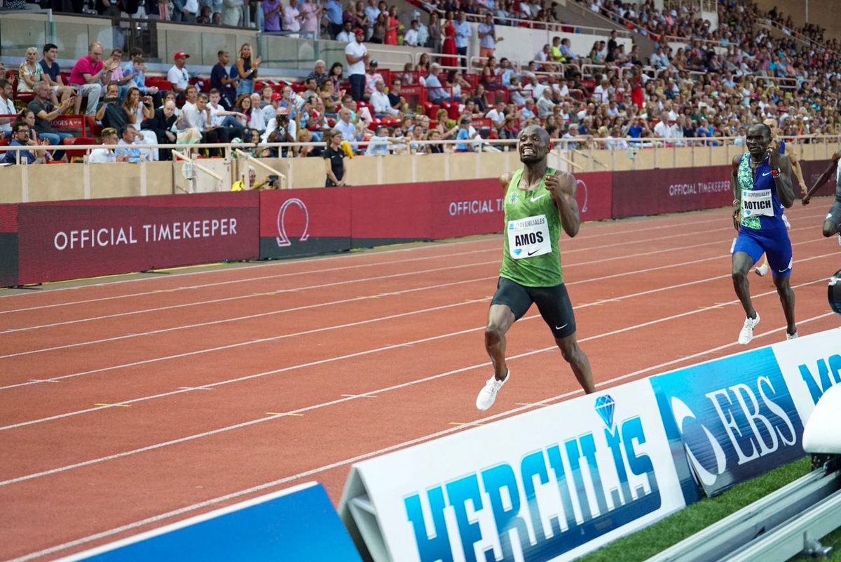 Diamond_League's tweet photo. 1⃣:4⃣1⃣.8⃣9⃣ 🔥🔥🔥

@amosnijel smashes the WL and MR!

#MonacoDL 🇲🇨 #DiamondLeague https://t.co/yB1FDUJrR0