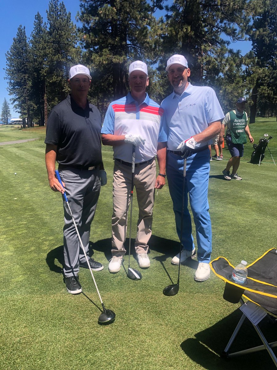 Great to play with Smoltzy and Glavine again in Tahoe #ACCGolf