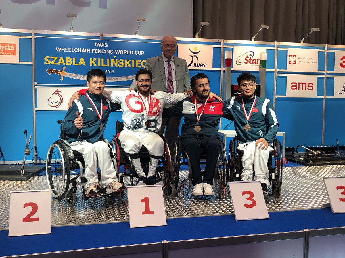 40th Men Single Medal for GBR for <a href="/DCoutya/">Dimitri Coutya</a> had to be won in style, a gold in Foil Cat B at the Warsaw WorldCup
