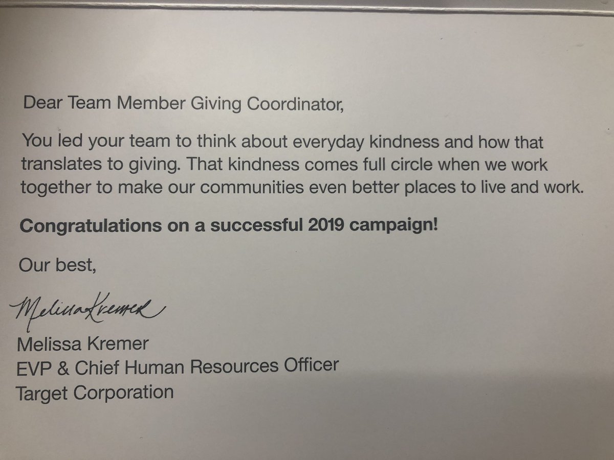 Shout out to my awesome HR team member for her partnership in our giving campaign! Thank you Rani for being awesome! Well deserved recognition from Corporate👏🏼👏🏼🙌🏼🎯#HR #GivingCampaign #Recognition <a href="/anna_wigandt/">Anna</a> <a href="/Kyle_T0313/">Kyle Robertson</a> <a href="/salamlazkani/">salamlazkani</a> <a href="/drew_arrington/">Drew Arrington</a>