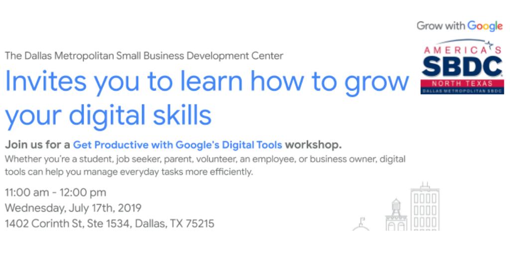 DallasMetroSBDC's tweet photo. Register today! https://t.co/syjwNZ7jCP https://t.co/GbPNY7po2l
