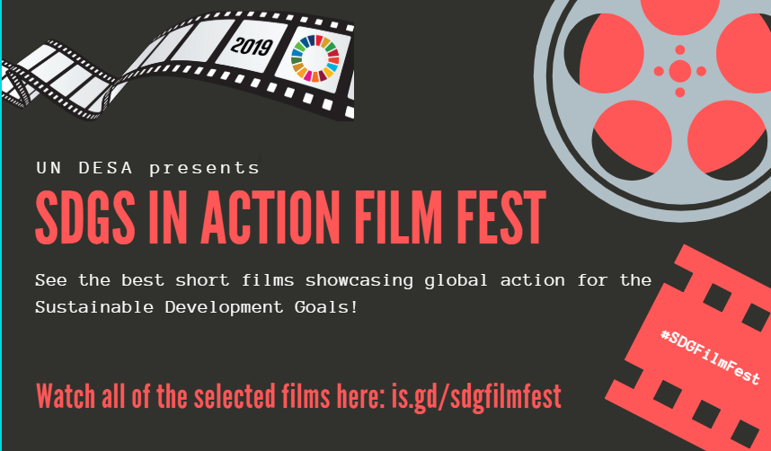SustDev's tweet photo. Announcing the 2019 #SDGFilmFest selections! From more than 900 entries, we've chosen six from around the world that show global #SDGs action for ... 
 
💧 conservation
☀️ energy
🕊️ building peace

Watch them all here: https://t.co/Th4kZDC8zq #HLPF https://t.co/I6gSdyp0UQ