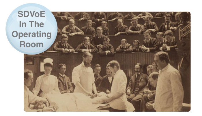 New #SDVoE Academy alert! In this course, <a href="/ColinDobbyne/">Extreme Expedition Safari Tours</a> from Big Blue Solutions explains why SDVoE technology is the perfect solution for bringing the Internet of Things into the operating room. Check it out here: bit.ly/2NLvlZm