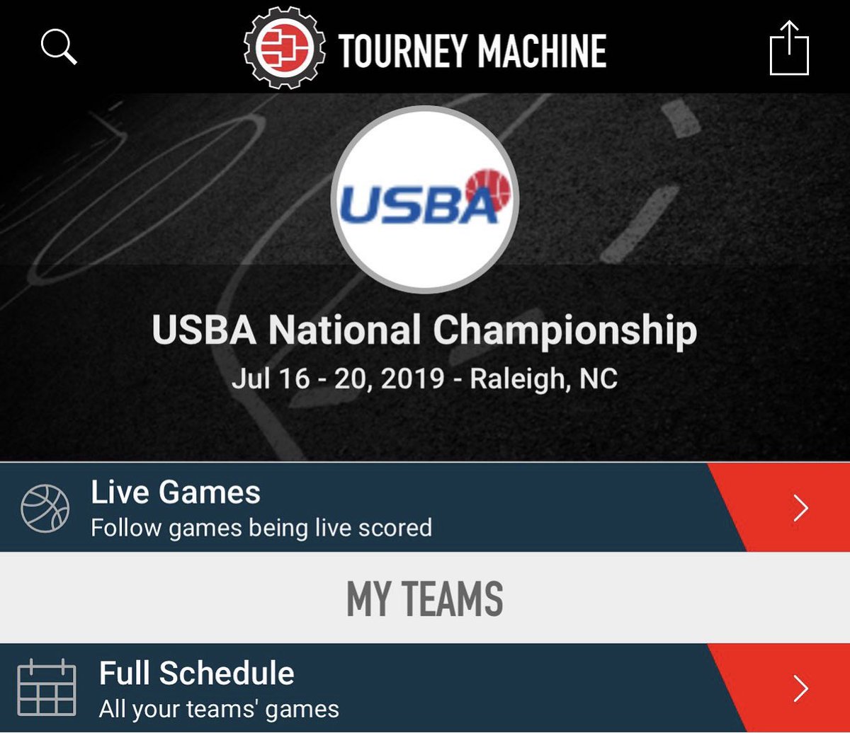 usbahoops's tweet photo. Schedules are back up!  You can find schedules on https://t.co/anvzigT9xC under the national page, or on the Tourney Machine App. Please remember to check schedules often as they are subject to change. Thank you for playing USBA!  #usbahoops #usbanationals2019 #raleighnc https://t.co/yjV7g3lBHt
