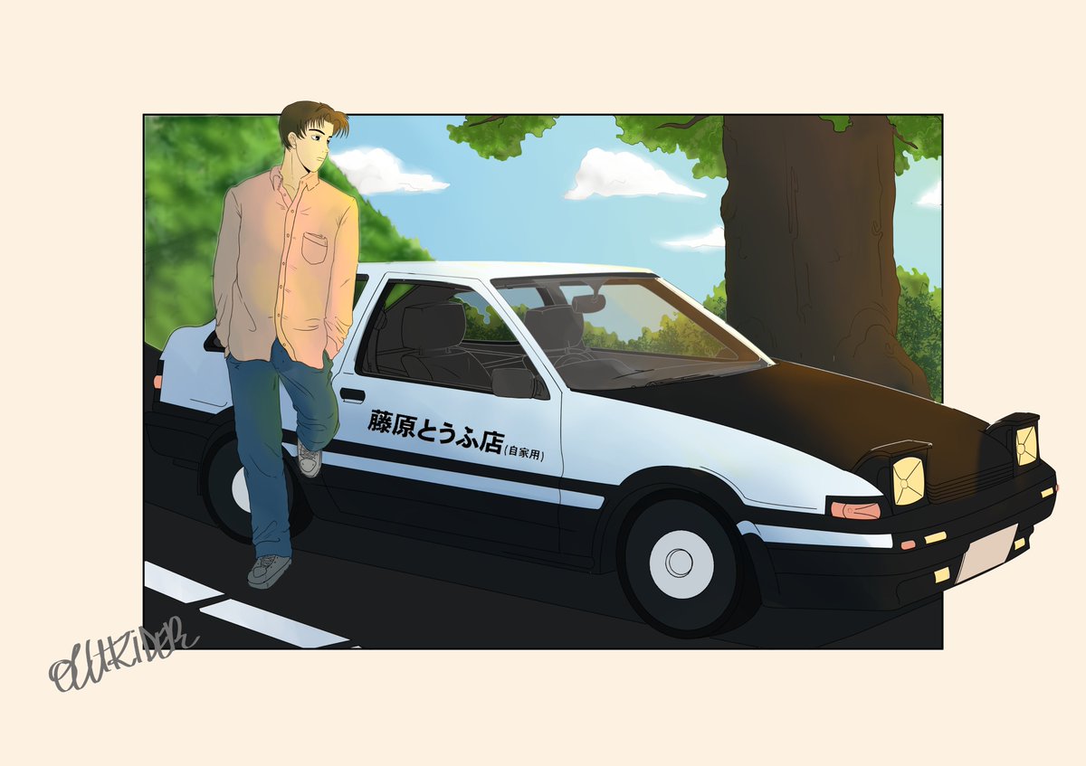 0utzider's tweet image. Jeunes gens, faites chauffer le moteur, mettez votre ceinture, voici un petit dessin d'Initial D aka "Les meilleures Ost", allons faites drifter les favs et les rt !  🚗💨
#Multitracking #InitialD #Dejavu #Eurobeat