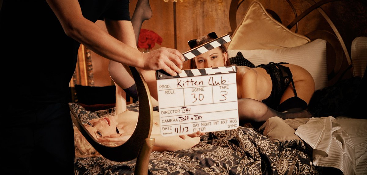 JayAllanPhoto's tweet photo. Double Trouble! Sexy kittens @xaidrafox_ and @char_stokely in a scorching sex scene for my @AdamEvePictures film #TheKittenKlub.  #slateshot #bts w/ @ImBrettRossi @GValentinaxxx @SofiRyanxoxo @ryanmclane @ryandriller @sethgamblexxx @Gianna_DiorXXX @IvyJonesXXX @TheBaileyRayne now https://t.co/pWaytHyCVd