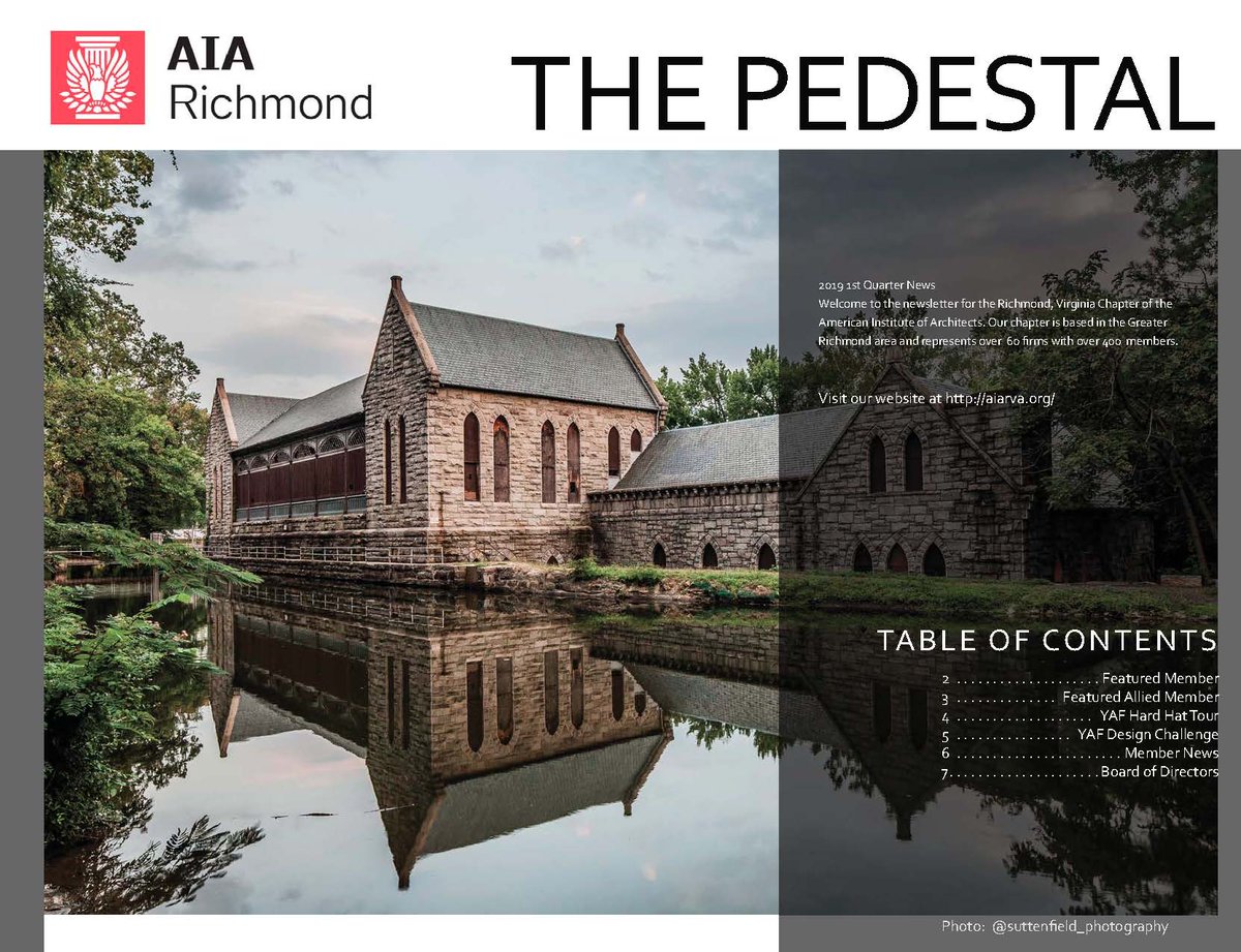Check out the latest issue of AIA Richmond's Newsletter 
aiarva.org/uploads/2/2/6/…