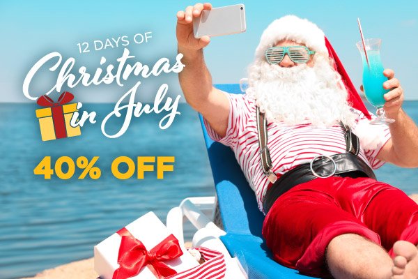 Santa is on vacation in Myrtle Beach and has got a special gift for you! 🎁 Save 40% OFF travel August - March! Twelve days only! Make sure you grab this deal before his vacation is over 🌴🎅 bit.ly/2XW8EFX
