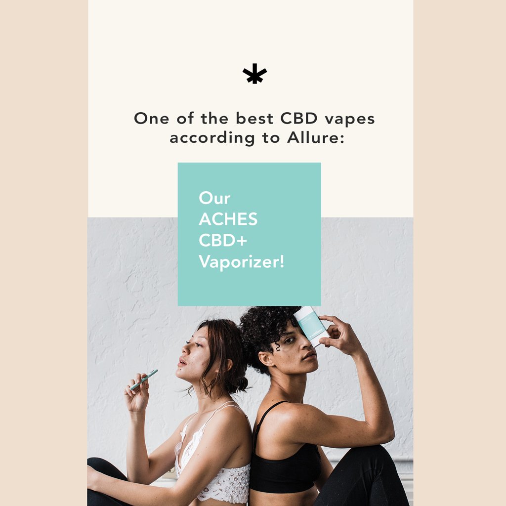 We think our ACHES Vaporizer is pretty great too .😉   Thanks <a href="/Allure_magazine/">Allure</a> ! bit.ly/2LpUtmL #cbd #vape #vaporizer