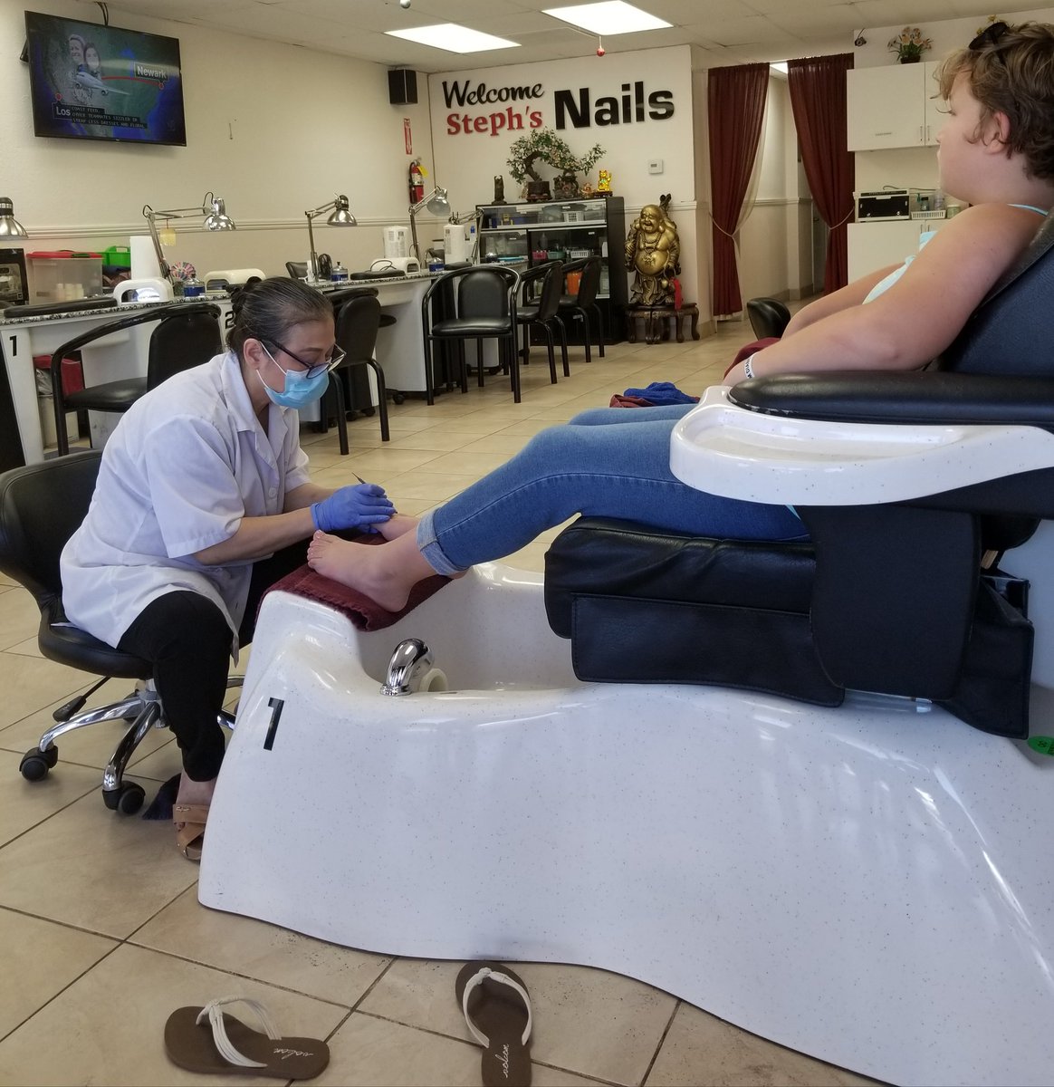 SDFox619's tweet photo. Steph's Nails ๐
๐ป Santee Top Notch Service! #ToesDid #DaddyDaughtersTime ๐ค https://t.co/5joglcbI6d