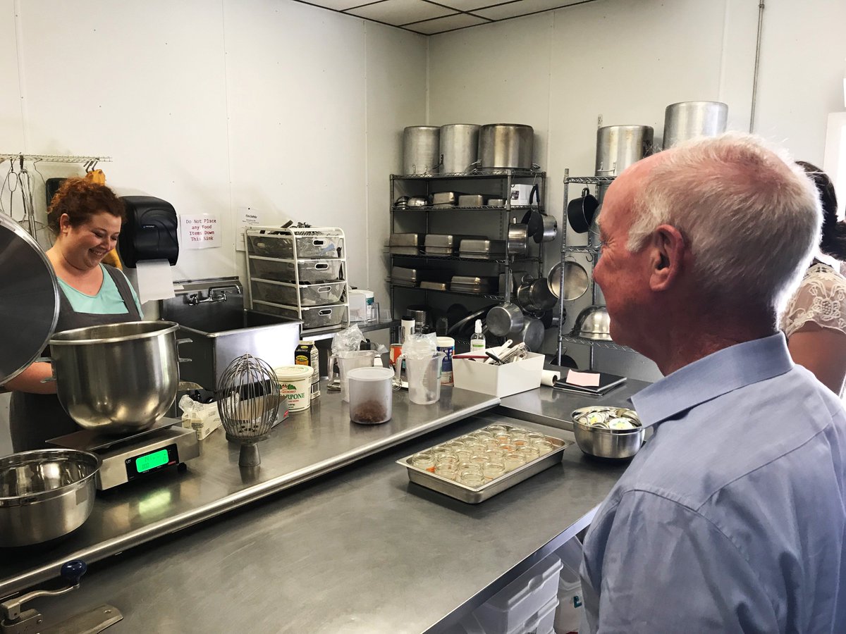 RepJoeCourtney's tweet photo. Great visit to #CLiCKKitchen in #Windham, a commercially licensed kitchen that offers ag industry workers &amp; small business owners access to a commercial kitchen without the economic burden of operating their own. Thanks to CLiCK for the work they do to support local business! https://t.co/0Zq6pPdthb
