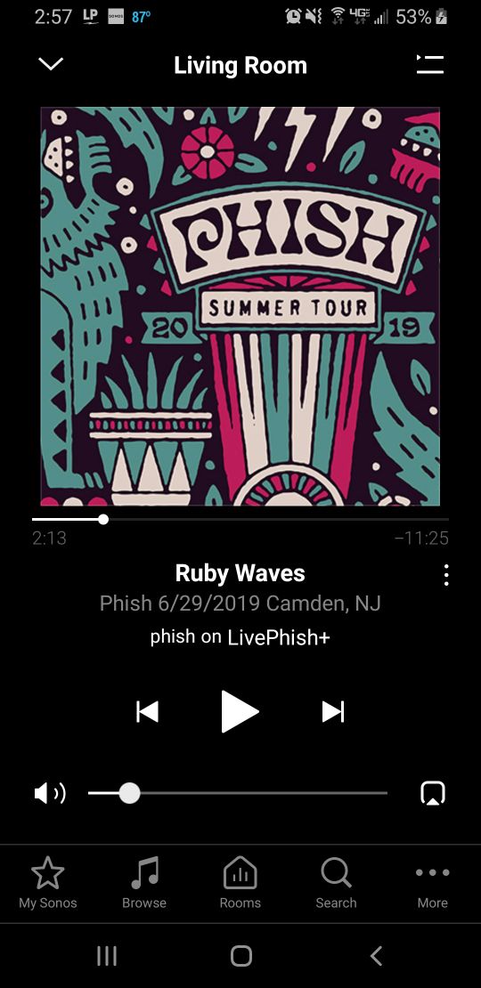 DBlizzat's tweet photo. This is one seriously awesome song that is now getting a lot of playtime.  #Phish  #RubyWaves #GhostsOfTheForest #FlippingAndFloating https://t.co/GGp3EvSxqa