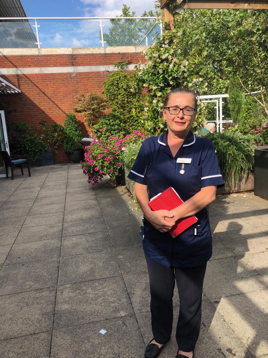 KingsFineFood's tweet photo. Thanks to Mary Normile, Clinical Nurse Specialist, Neuro Oncology ⁦@StGeorgesTrust⁩. Your kind words how patients love the garden meant such a lot ⁦@JohnKingBTF⁩ https://t.co/Bb7nnAaRuZ