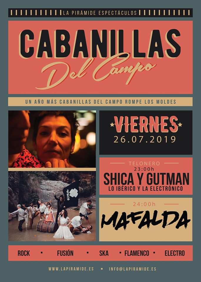6.- CONCIERTO DE SHICA &amp; GUTMAN.
Viernes 26. 23:00 h. Recinto Ferial