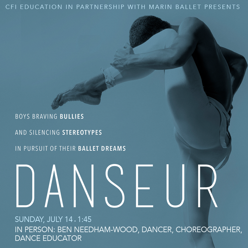 cafilminstitute's tweet photo. 7/14 at #SmithRafael,@CafilmEdu & #MarinBallet present #Danseur, an examination of #bullying faced by boys in #ballet. Dancer @BenNeedhamWood & Donald Carter from @NoBully_org will take part in a discussion following the film - Tix: https://t.co/X0ZwwBquj3 #dance #menindance https://t.co/IKDtEvGspV