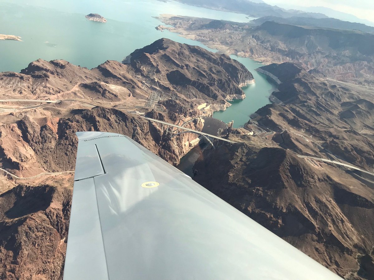 LVDoctor's tweet photo. Took a great flight this morning with birthday girl @juliebuuck and Paul Sallach of #AllInAviation and ran into @jamesketchell at the airport as he continues his circumnavigation of the globe. #Vegas https://t.co/nZqQ8PptMV