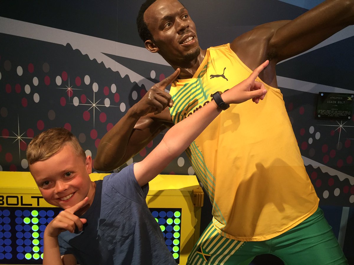 KBrennan1b's tweet image. At the age of 7, a little would-be sprinter said “yes he’s quick but I could beat him!”😂 after a few years and his first visit to Jamaica he’s a bit more realistic @usainbolt  #tracksandrecords