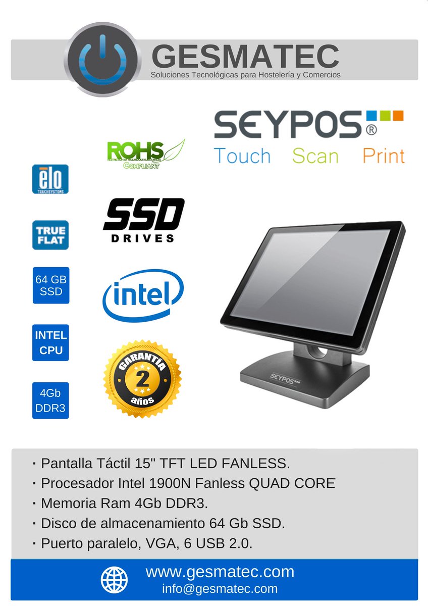 gesmatec's tweet photo. Nuestro #tpvProfesional es la opción ideal para la #informatización de tu #negocio.
 Actualízate ya!! 🔥🔝👨‍💻

📩 info@gesmatec.com ☎️ 952 00 56 86
#tpvMálaga #gesmatec #comanderos #cajonesdecobroautomático #cajonesdecobrointeligente #FelizViernesATodos #FelizViernes #FelizFinde https://t.co/JB19a5q1W7