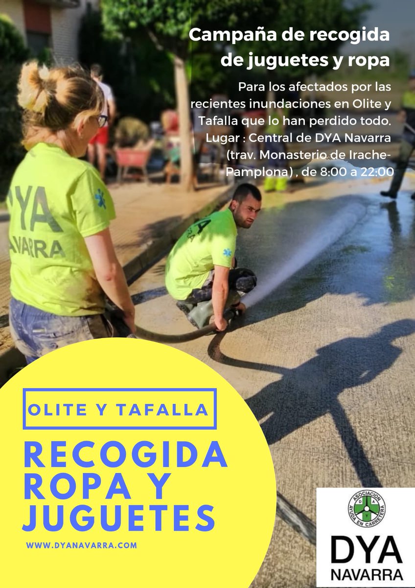 CCDNavarra's tweet photo. Un detalle pequeño, que puede sacar una sonrisa muy grande, en momentos difíciles. Recogida de juguetes y ropa para personas afectadas por las inundaciones de Tafalla y Olite. https://t.co/ATziRvIqHi
