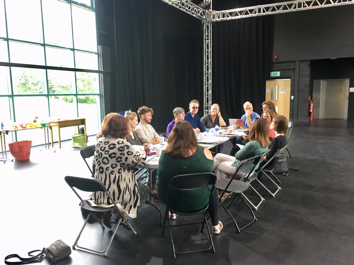 Rhianangharadda's tweet photo. Diolch bawb ddaeth i @TheatrGenCymru heddiw |Great meeting with @ArtWorksCymru discussing #QualityPrinciples of #participation https://t.co/P8vCx1pusV