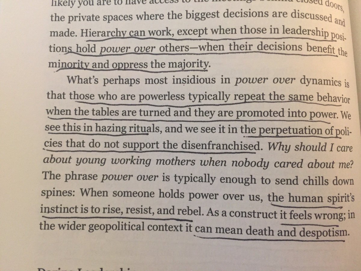 Mz_Geee53's tweet image. #PowerOver could be especially dangerous in schools. If teachers are oppressed, what happens when the tables turn and they use the same tactics over students in the classroom? It’s not okay, that’s for sure. #DaretoLead @BreneBrown