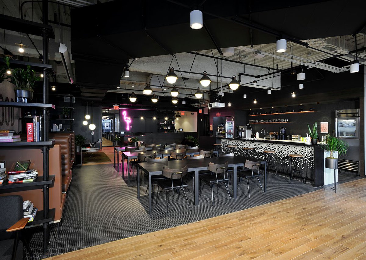 ECoastFlooring's tweet photo. When WeWork Brickell City Centre in Miami needed a new look for its flooring, its team called East Coast Flooring & Interiors. Check out the tile we installed in the kitchen! To view more from the gallery, click here https://t.co/r2VAYzXNlm #RestaurantFlooring https://t.co/s4KKEfNlSs