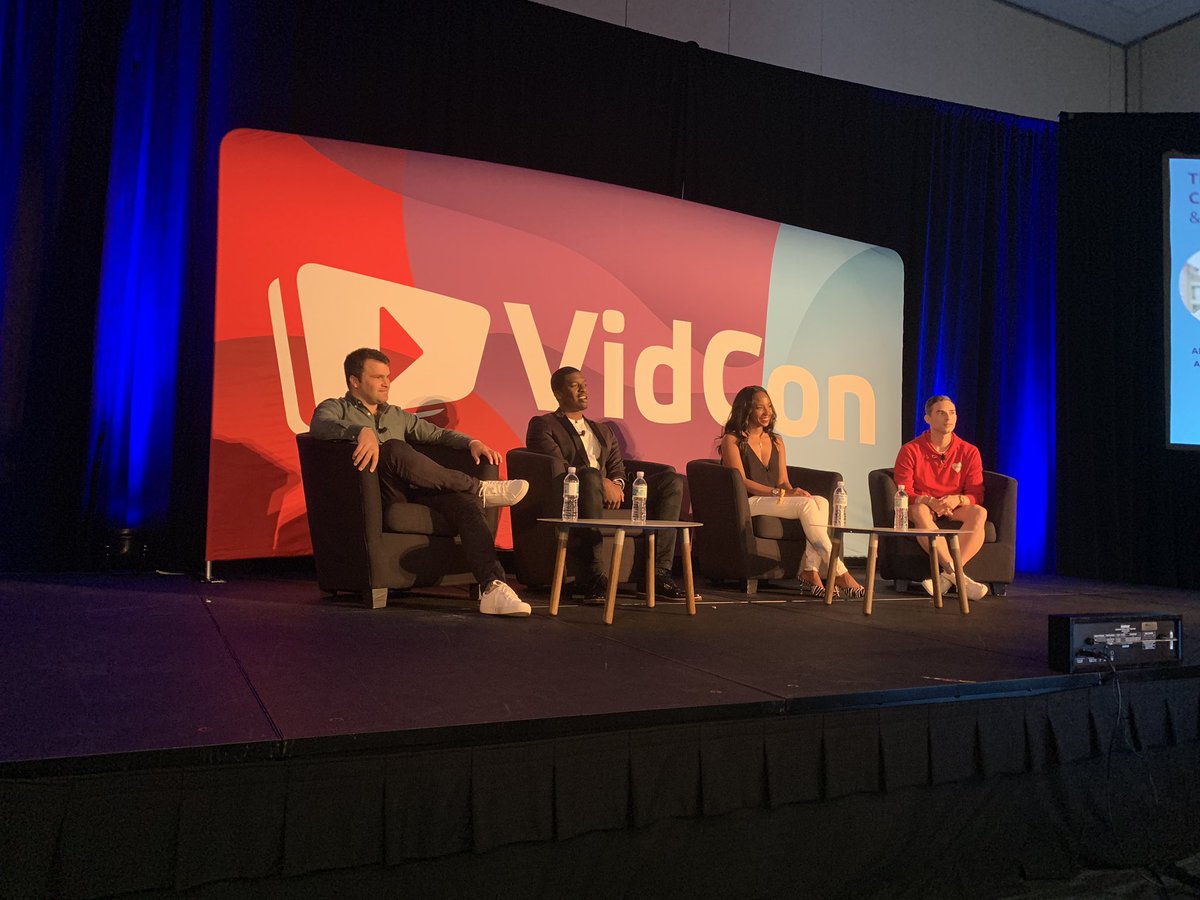 At VidCon? Come join @nhoughte @iamaswann @Adaripp @BrandJeron today at 1:30pm at the strategy stage, as they dive into the emergence of celebrities on YouTube! #VidConUS #VidCon2019 #VidCon @PortalA @YouTube @unanimousmedia