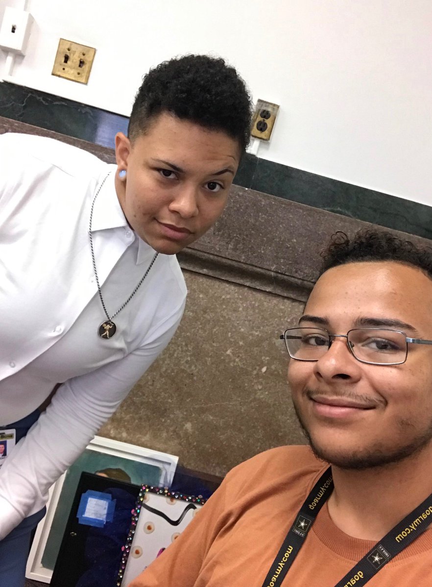 Our student intern, Santiago (r), is matching his passion to purpose while interning at the Mayor’s Office of LGBTQ Affairs! Awesome work, Santiago! @ULPhilly <a href="/gearupphilly/">GEAR UP Philadelphia</a> <a href="/PHLschools/">Philadelphia Schools</a>  <a href="/PhillyLGBTgov/">Philadelphia Office of LGBTQ+ Affairs</a>