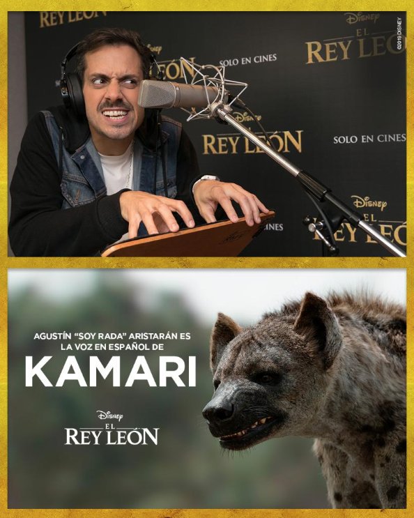 areaArmenia's tweet photo. Conoce a las estrellas detrás del doblaje de " Él Rey León"

Sergio Carranza - Pumba
Luis L. Suárez     - Timón
Roberto Pisano  - Scar
Agustín Aristaran - Kamari https://t.co/SDIp8TtwEi