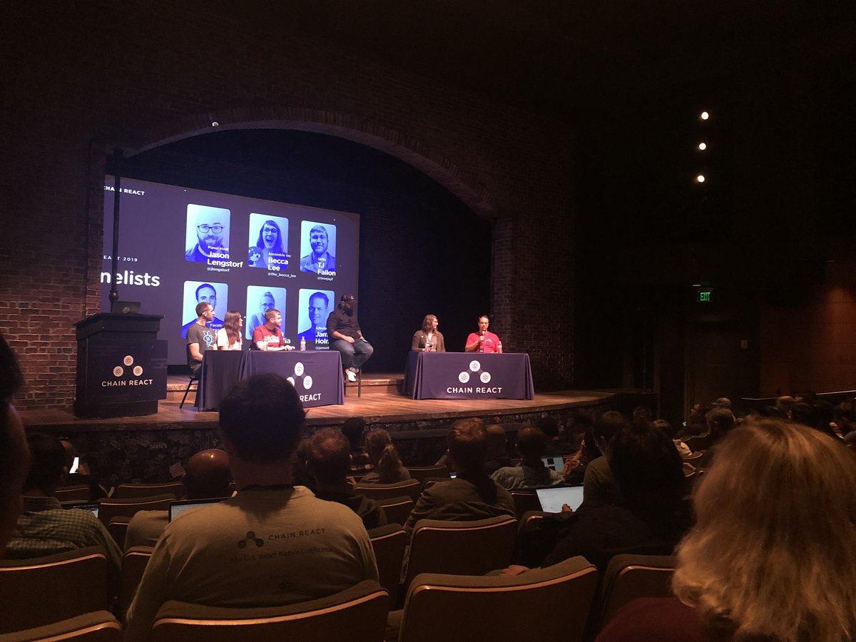 AdhithiRavi's tweet image. Excited about the Panel discussion! #ChainReact2019 @ChainReactConf #ReactNative
