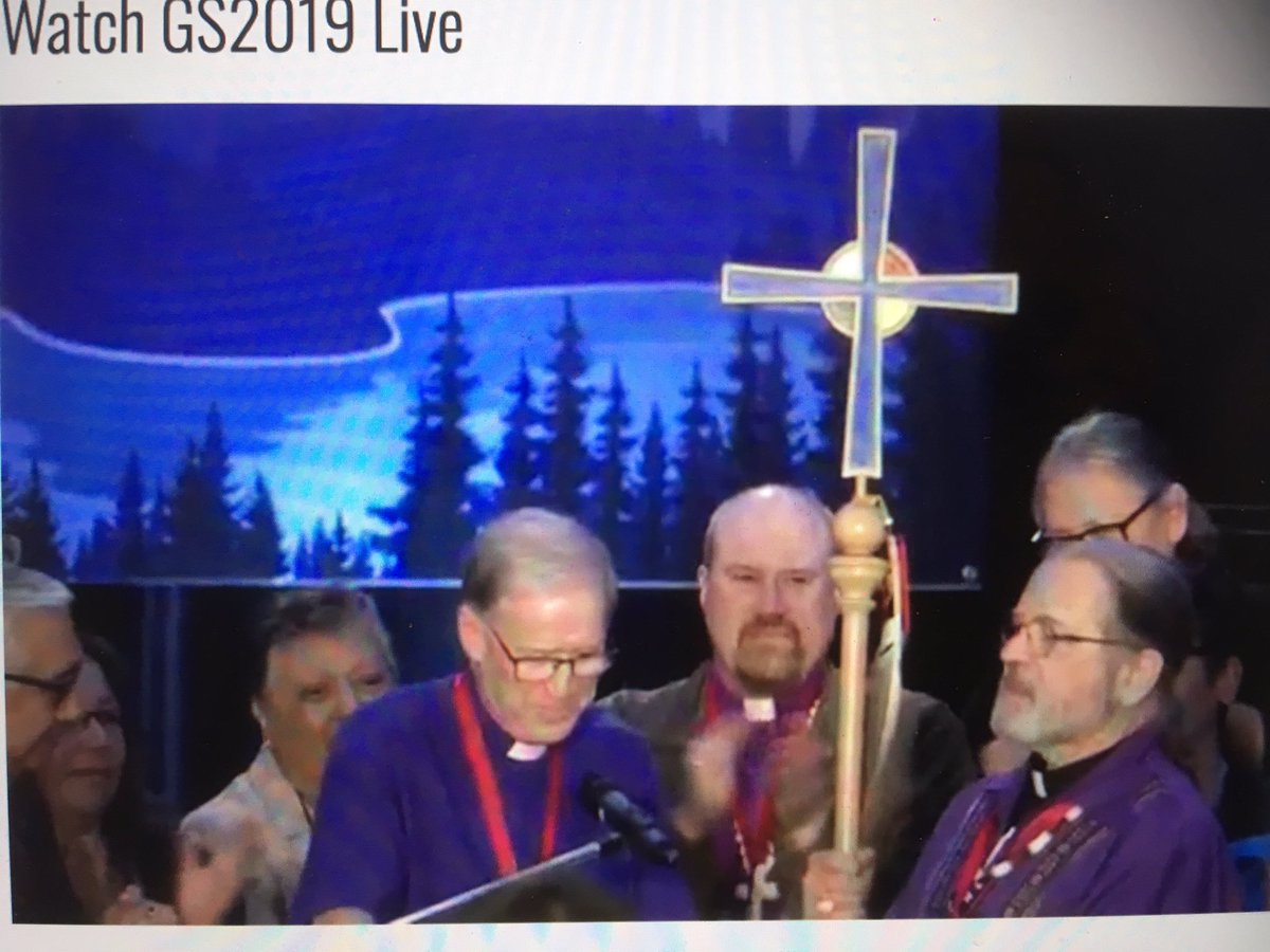 SophieKiwala's tweet photo. Moments ago, history was made at the 2019 @generalsynod of the The Anglican Church of Canada In the creation of the #selfdetermining Indigenous Church! #GS2019
#Reconciliation in action!Congratulations to all for your unwavering determination!
Live: https://t.co/IKXHZGNQiS https://t.co/eWetHgipDh
