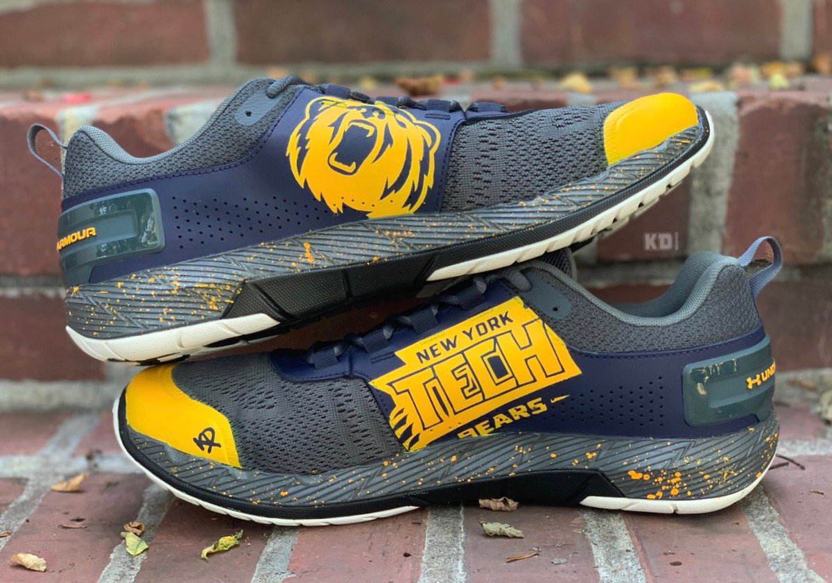 fcat27's tweet photo. Thank you to @KDcustomkicks for my new @NYITBears themed sneakers #baseball #mlb @FCatFnd will be auctioning off some custom shoes at our golf outing https://t.co/oJ7A2od09h