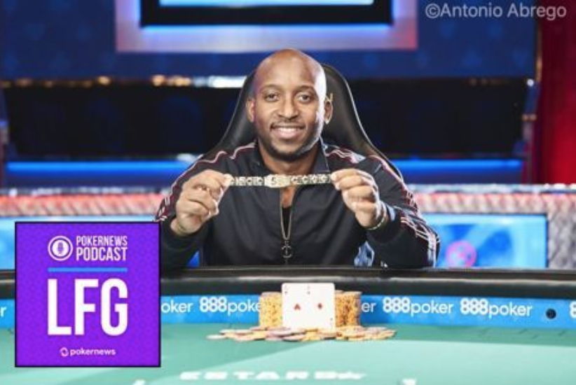 ChadAHolloway's tweet photo. On the new episode of the @PokerNews #LFGPodcast, @JamieKerstetter & I discuss @WSOP Main Event DQs, offer @audavidb winner interview, & chat w/ #WSOP50 Big 50 champ @femitfash. https://t.co/cmoXA50lsD https://t.co/ReN3Z9dSQA